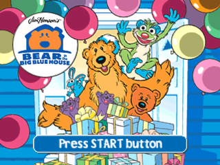 Bear in the Big Blue House title screen for Playstation